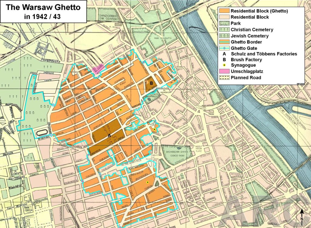 Mapa del Gueto de Varsovia