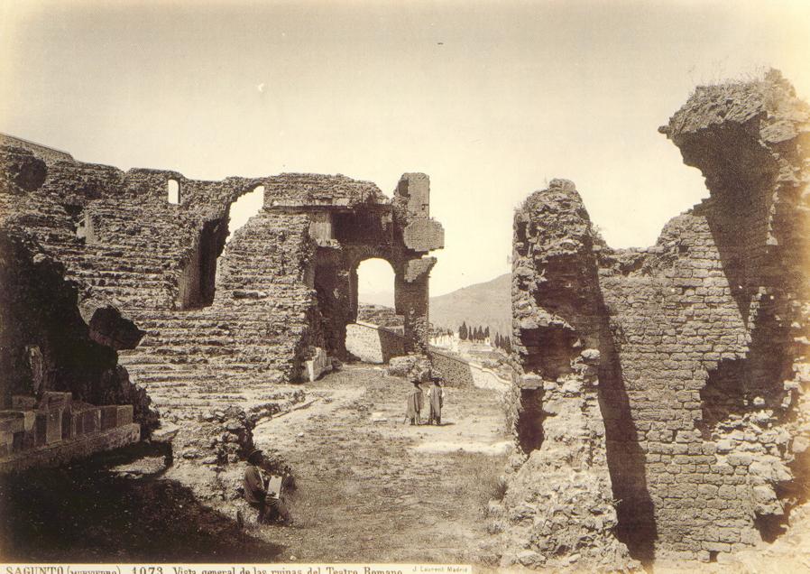 Ruinas del Teatro Romano de Sagunto 1870