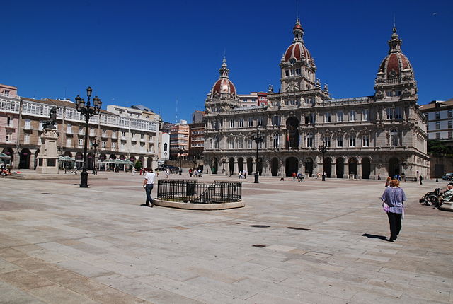 Monumentos de La Coruña. Plaza de María Pita