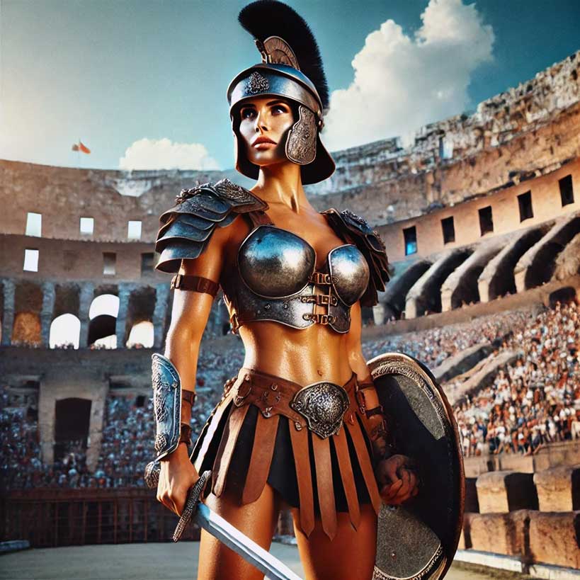 Mujeres Gladiadoras en Roma