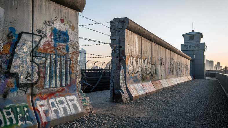 Sección muro de Berlín imagen idealizada