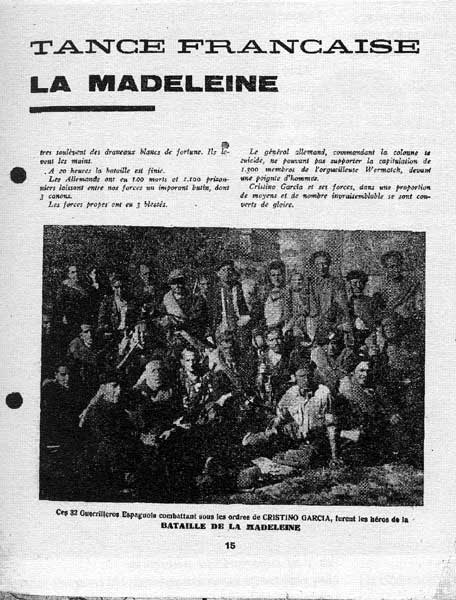 Vieja publicación sobre la Resistencia donde se habla de los españoles